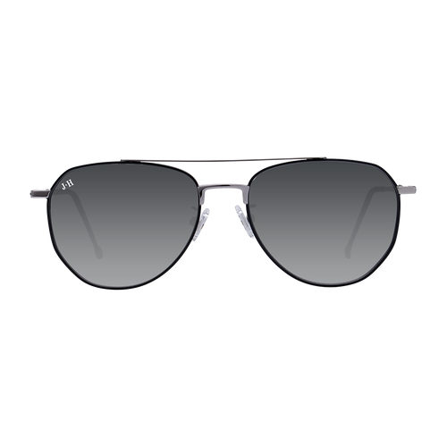 Silver-Black Rimmed / Gradient Smoke